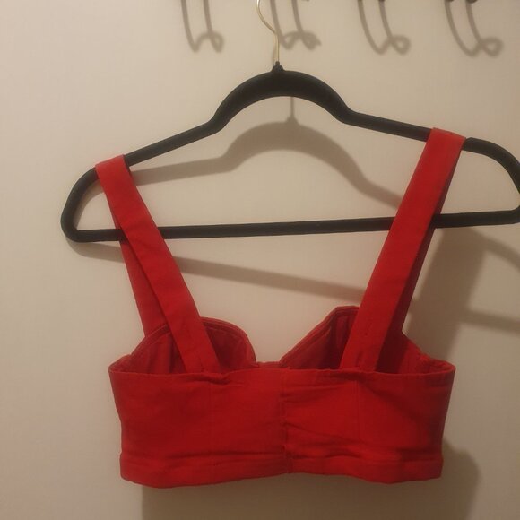 Red bustier top - Picture 2 of 5
